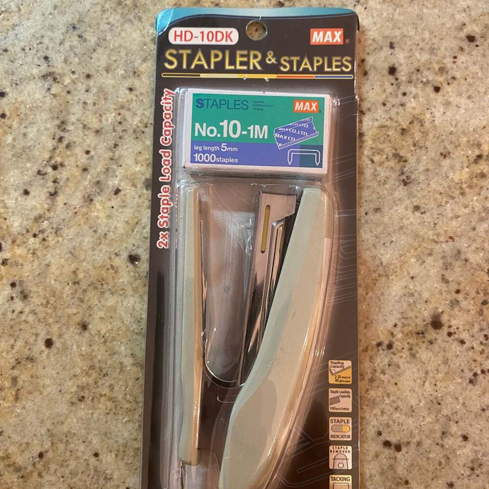 MAX HD-10DK Stapler with 1000 10-1M staples